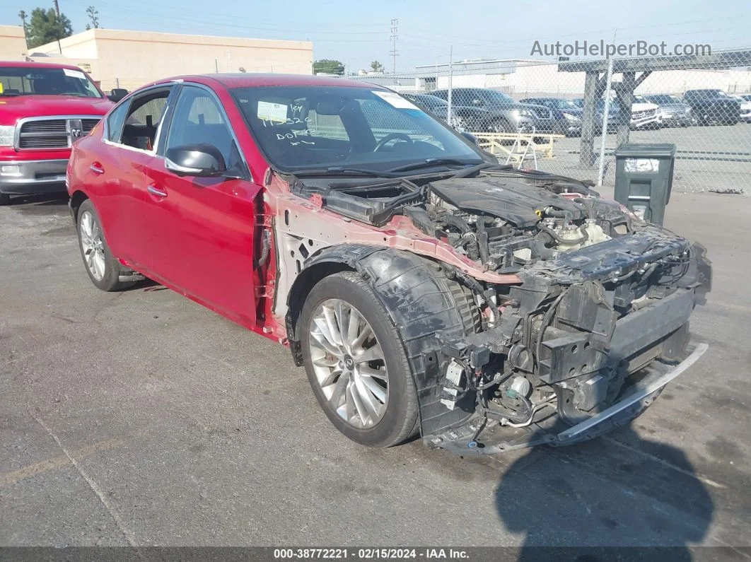 2019 Infiniti Q50 3.0t Red Sport 400 Red vin: JN1FV7AP1KM760582