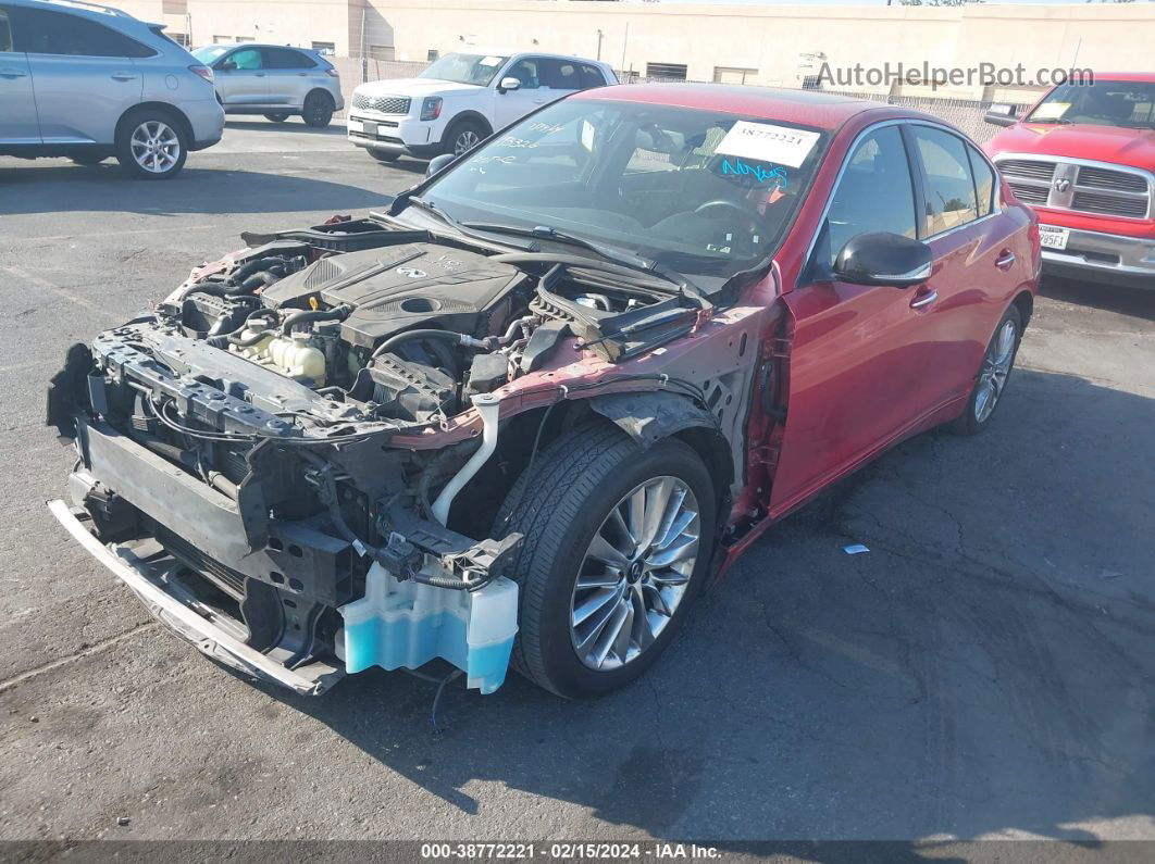 2019 Infiniti Q50 3.0t Red Sport 400 Red vin: JN1FV7AP1KM760582