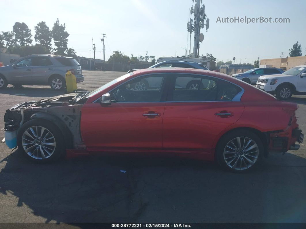 2019 Infiniti Q50 3.0t Red Sport 400 Red vin: JN1FV7AP1KM760582