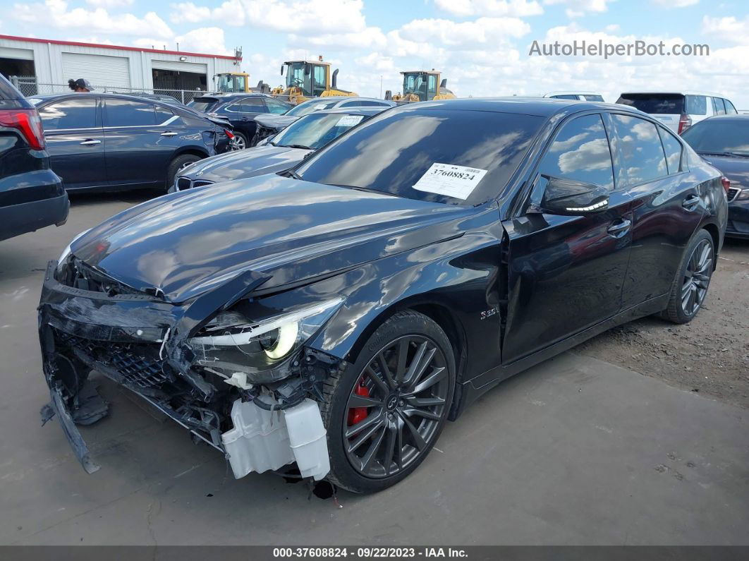 2019 Infiniti Q50 3.0t Red Sport 400 Black vin: JN1FV7AP1KM761022