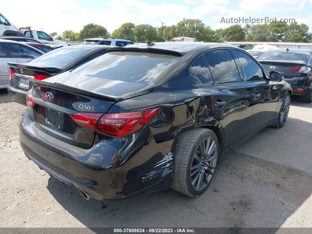 2019 Infiniti Q50 3.0t Red Sport 400 Black vin: JN1FV7AP1KM761022