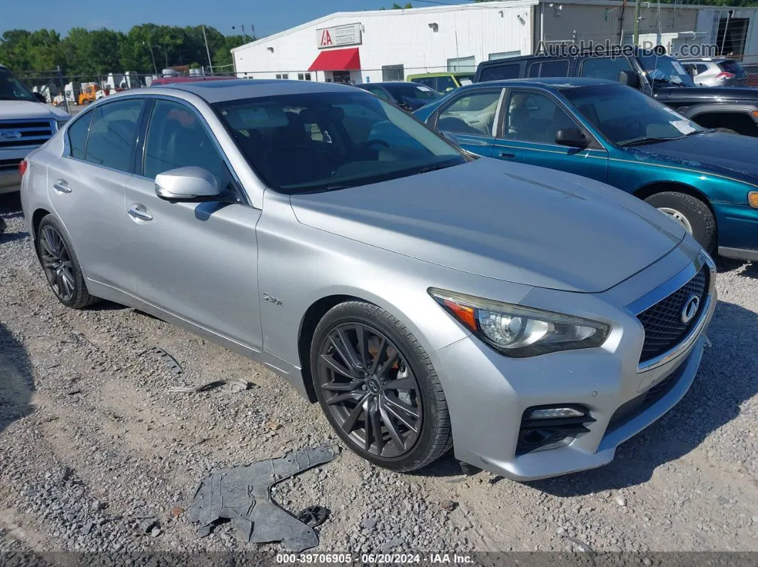 2016 Infiniti Q50 3.0t Red Sport 400 Silver vin: JN1FV7AP2GM420509