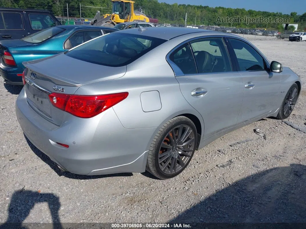 2016 Infiniti Q50 3.0t Red Sport 400 Silver vin: JN1FV7AP2GM420509