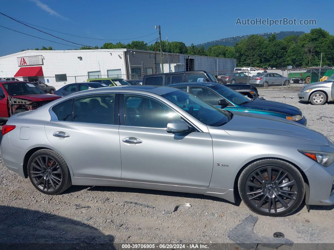 2016 Infiniti Q50 3.0t Red Sport 400 Silver vin: JN1FV7AP2GM420509