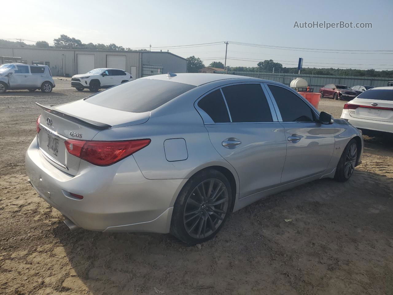 2016 Infiniti Q50 Red Sport 400 Silver vin: JN1FV7AP2GM420882