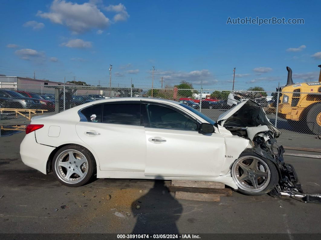 2016 Infiniti Q50 3.0t Red Sport 400 White vin: JN1FV7AP2GM421031