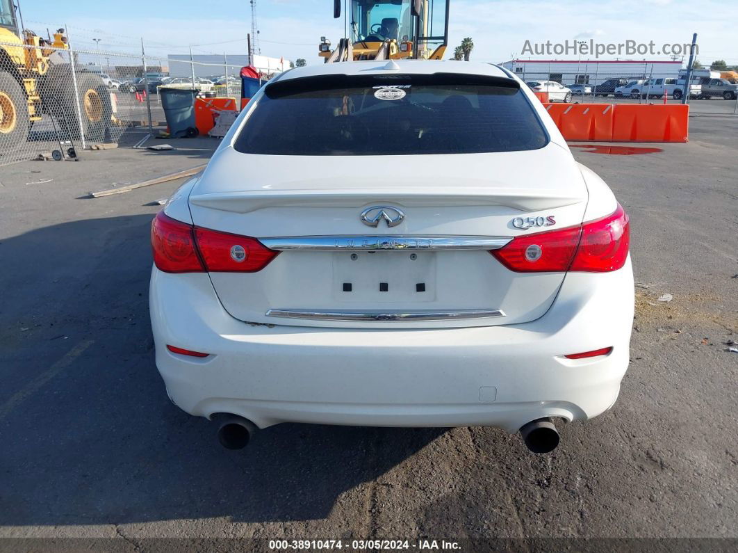 2016 Infiniti Q50 3.0t Red Sport 400 White vin: JN1FV7AP2GM421031