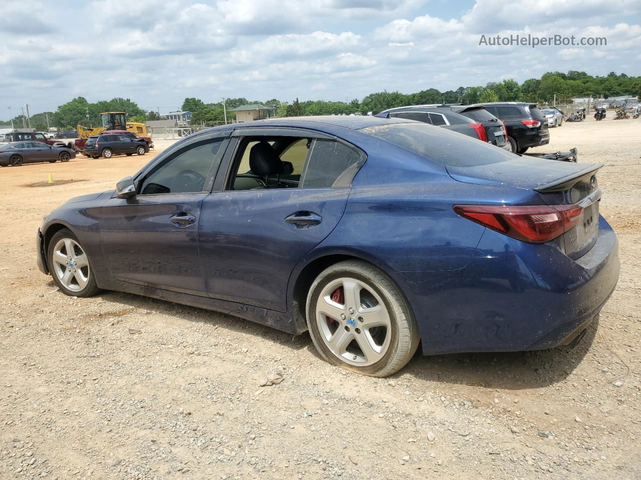 2018 Infiniti Q50 Red Sport 400 Синий vin: JN1FV7AP2JM460211