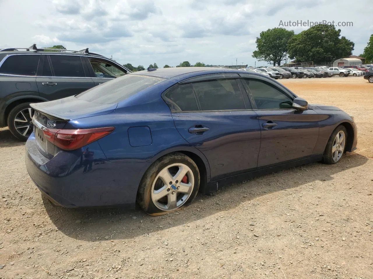 2018 Infiniti Q50 Red Sport 400 Синий vin: JN1FV7AP2JM460211