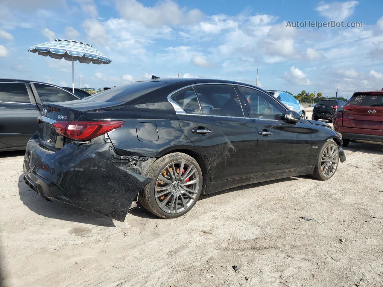 2018 Infiniti Q50 Red Sport 400 Черный vin: JN1FV7AP3JM640118