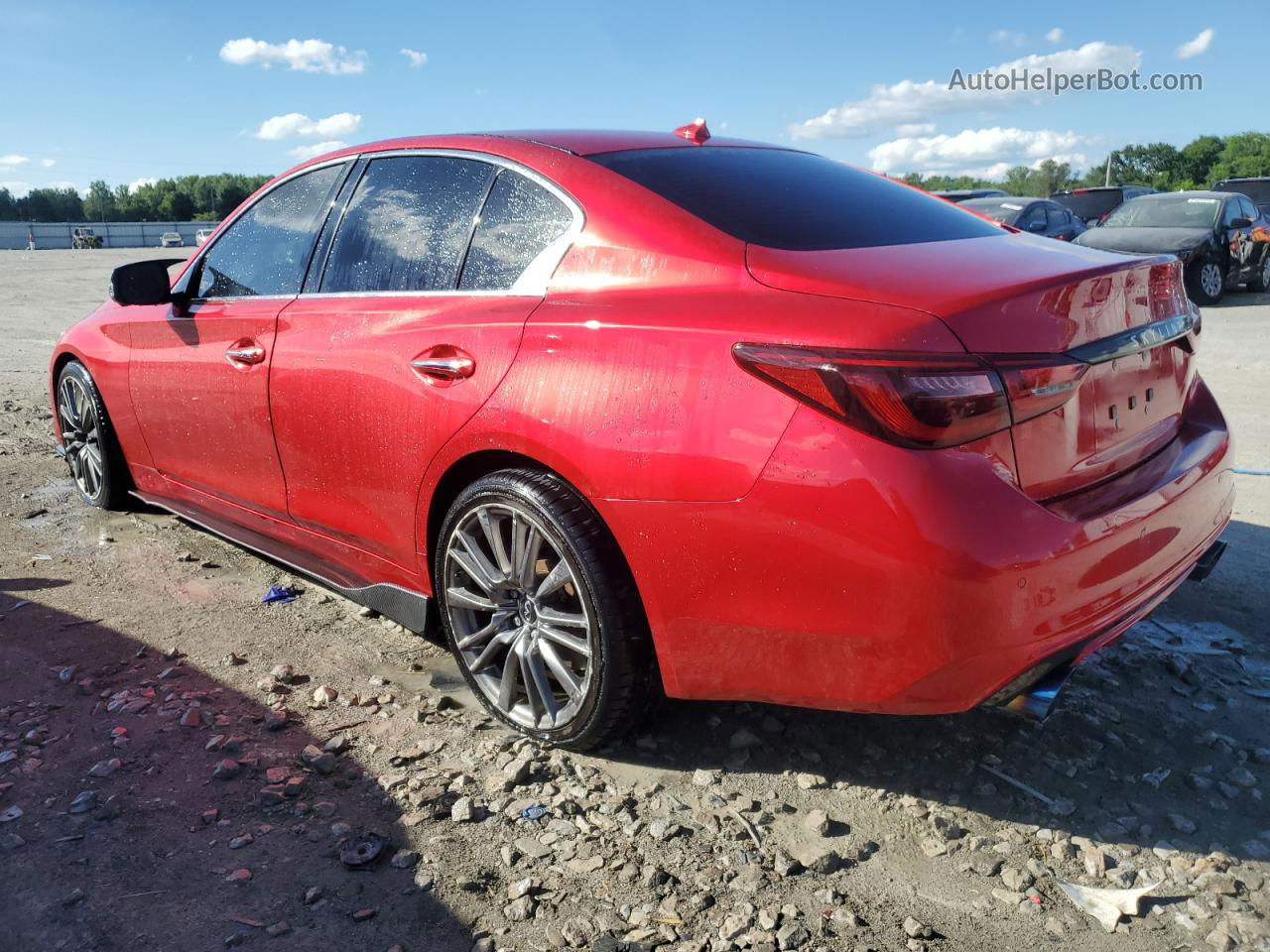 2019 Infiniti Q50 Red Sport 400 Red vin: JN1FV7AP3KM760566