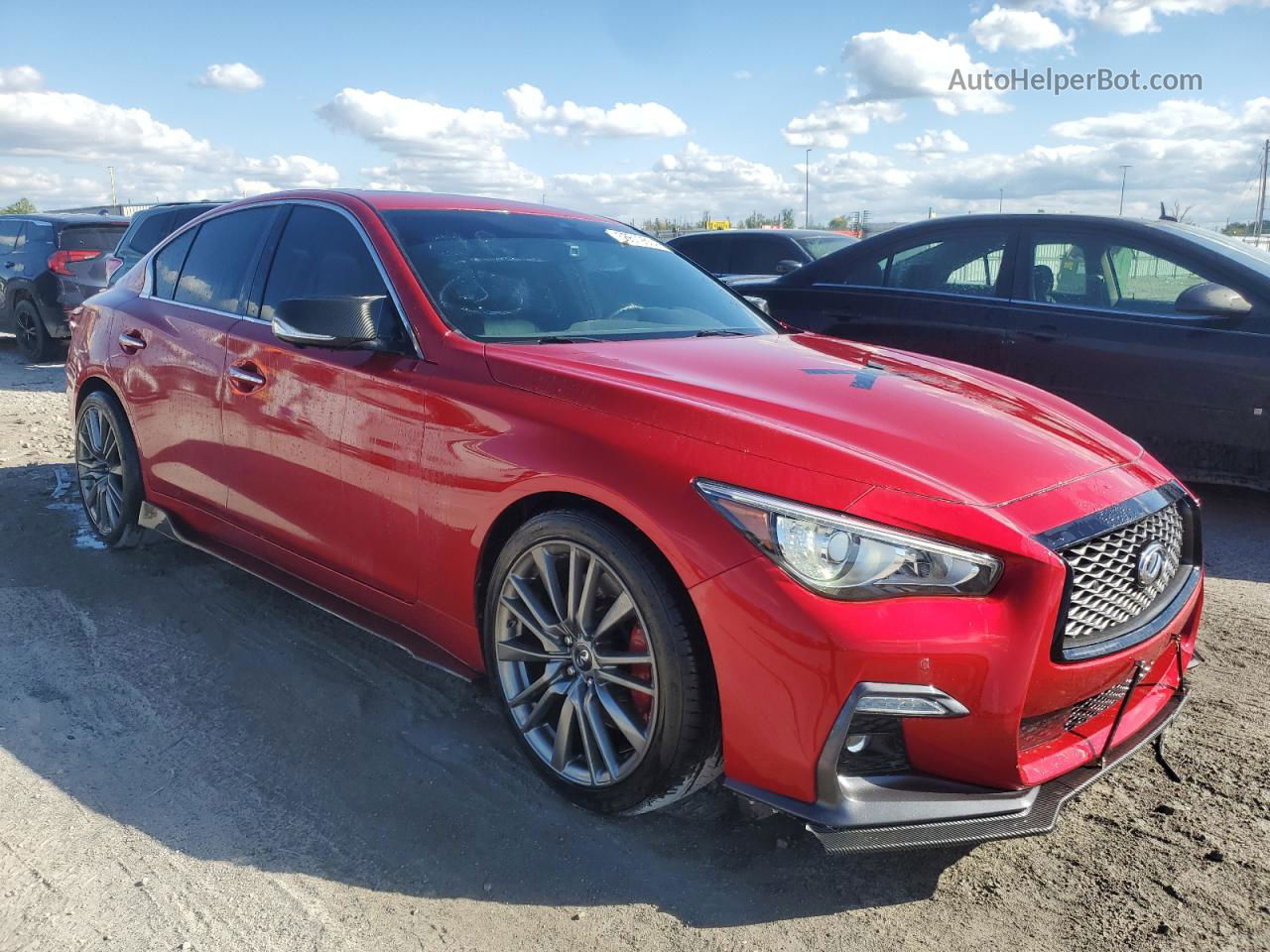 2019 Infiniti Q50 Red Sport 400 Red vin: JN1FV7AP3KM760566