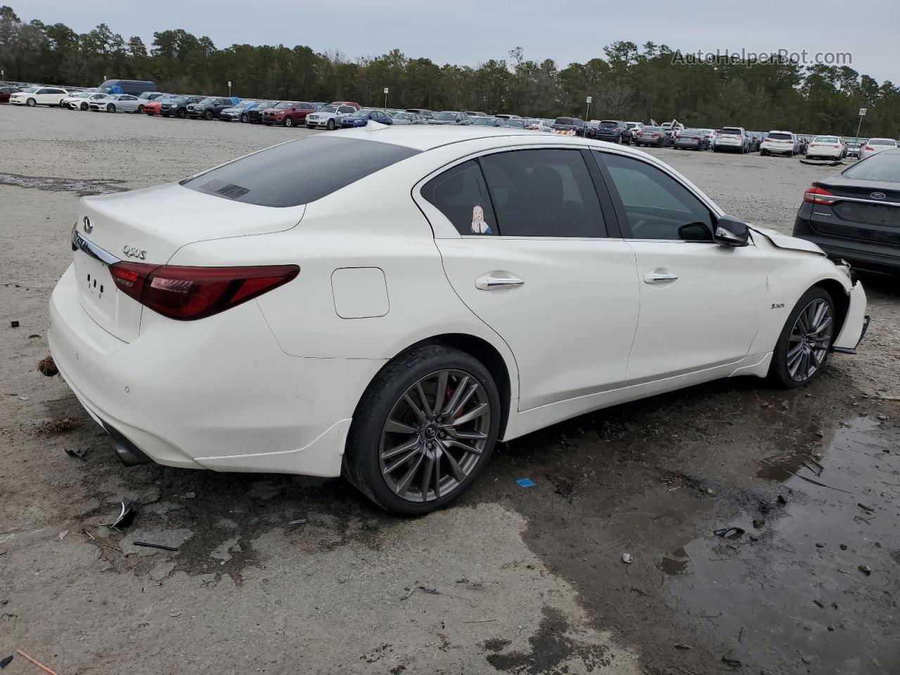 2018 Infiniti Q50 Red Sport 400 Белый vin: JN1FV7AP4JM460338