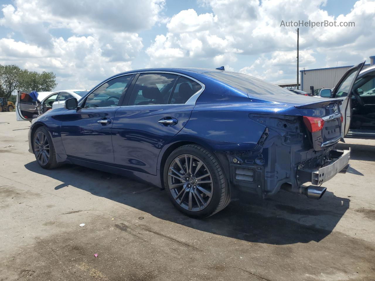 2016 Infiniti Q50 Red Sport 400 Blue vin: JN1FV7AP5GM421041