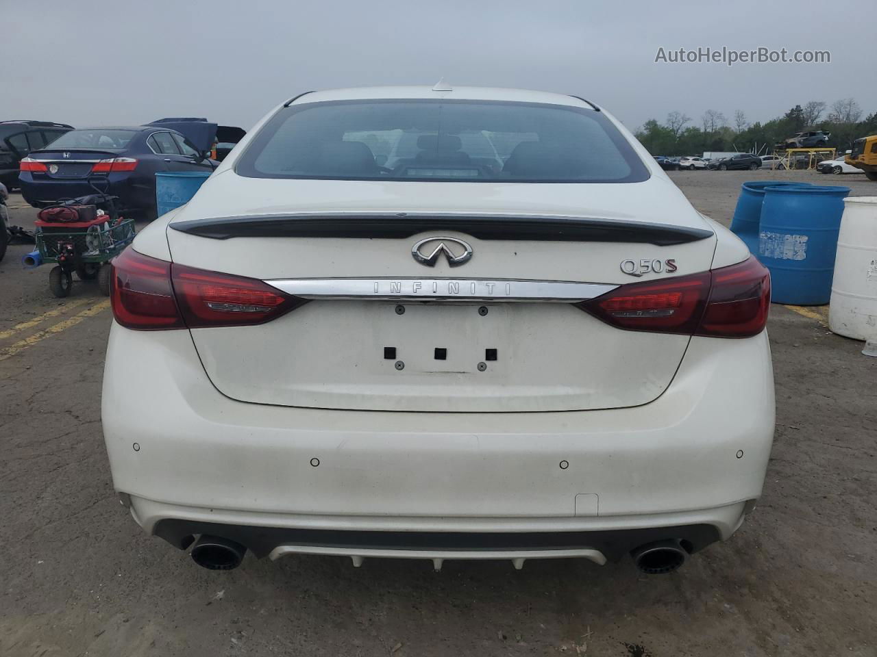 2018 Infiniti Q50 Red Sport 400 Белый vin: JN1FV7AP5JM460221