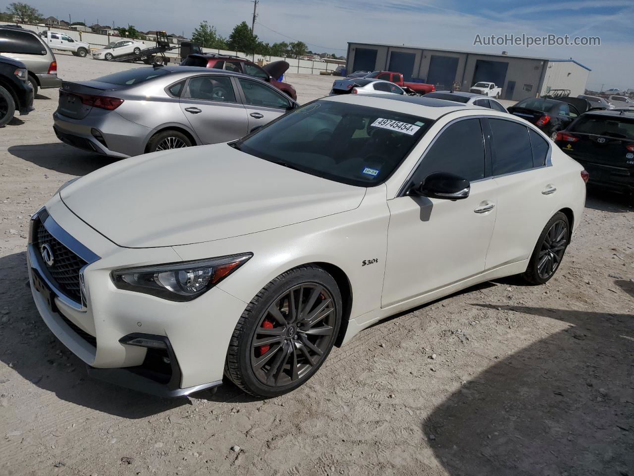 2019 Infiniti Q50 Red Sport 400 Белый vin: JN1FV7AP5KM760438