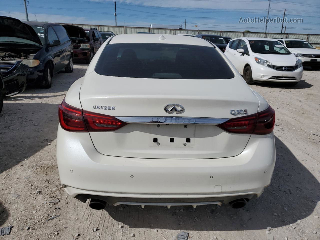 2019 Infiniti Q50 Red Sport 400 White vin: JN1FV7AP5KM760438