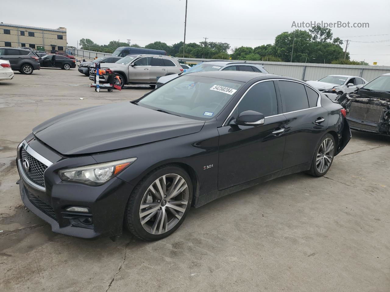 2016 Infiniti Q50 Red Sport 400 Black vin: JN1FV7AP6GM420612