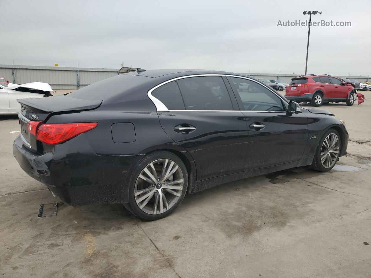 2016 Infiniti Q50 Red Sport 400 Black vin: JN1FV7AP6GM420612