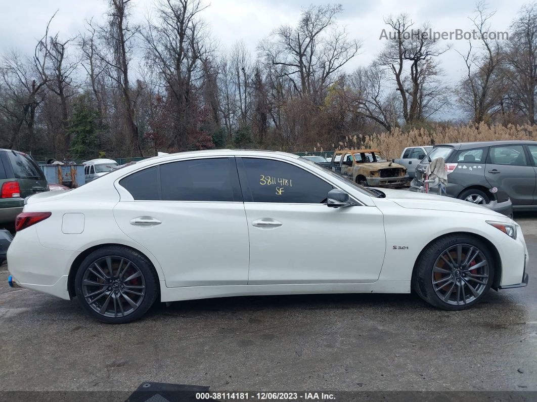 2018 Infiniti Q50 3.0t Red Sport 400 White vin: JN1FV7AP6JM460602