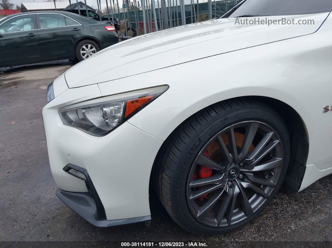 2018 Infiniti Q50 3.0t Red Sport 400 White vin: JN1FV7AP6JM460602