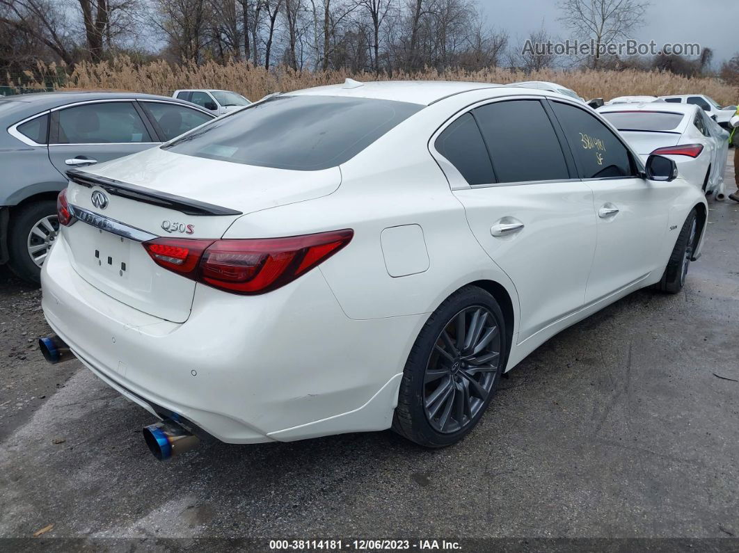 2018 Infiniti Q50 3.0t Red Sport 400 White vin: JN1FV7AP6JM460602