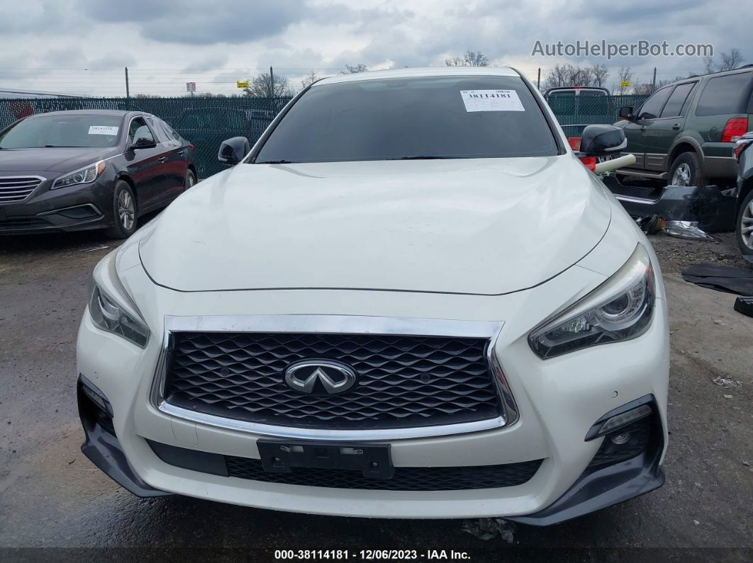 2018 Infiniti Q50 3.0t Red Sport 400 White vin: JN1FV7AP6JM460602