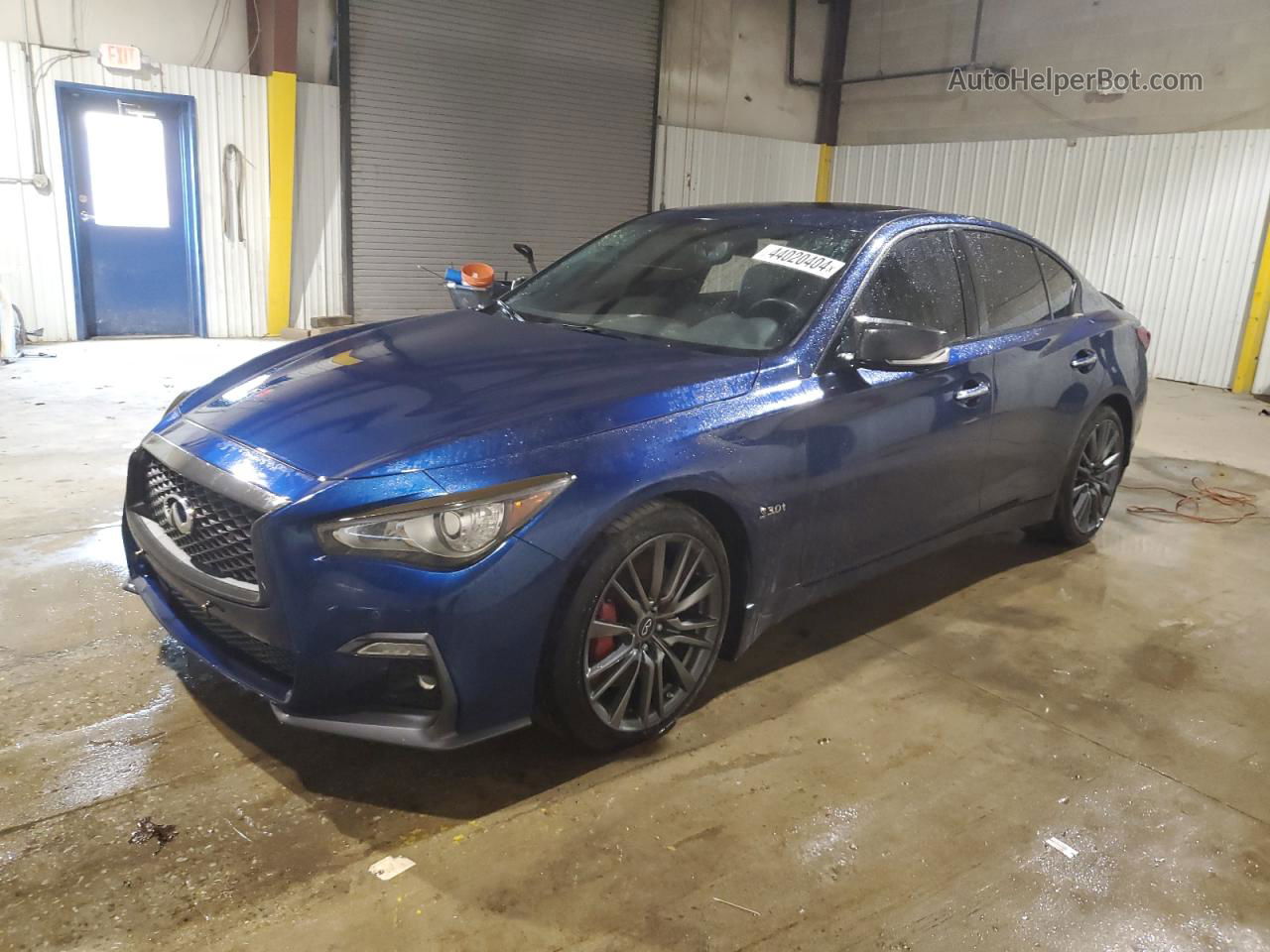 2019 Infiniti Q50 Red Sport 400 Синий vin: JN1FV7AP7KM760523