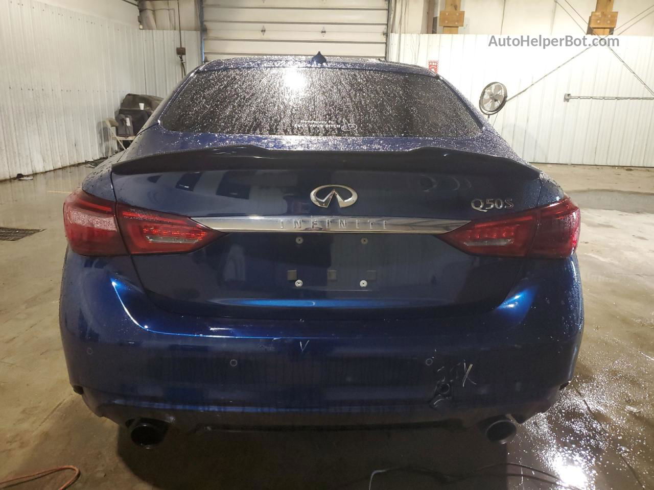 2019 Infiniti Q50 Red Sport 400 Blue vin: JN1FV7AP7KM760523