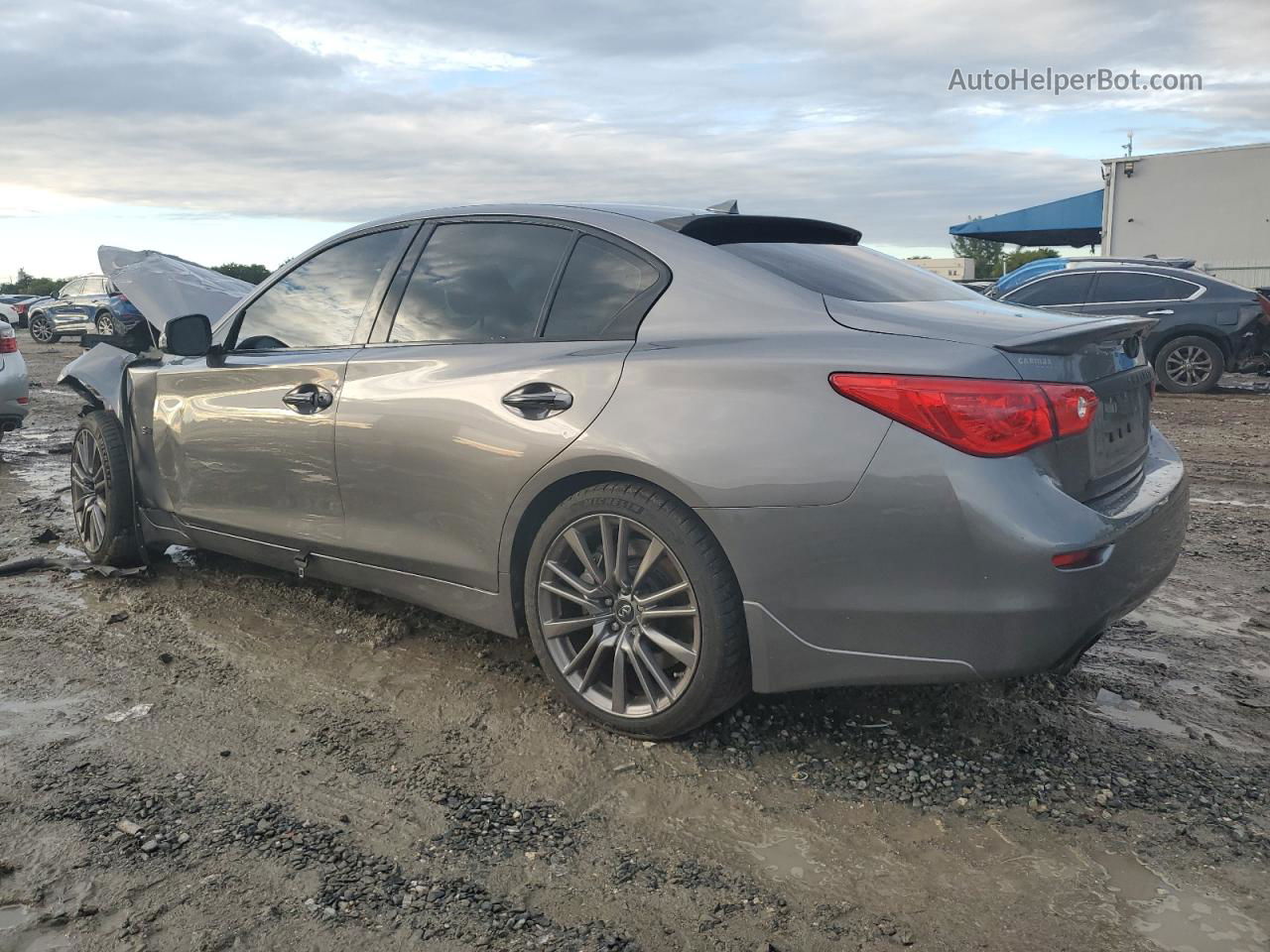 2016 Infiniti Q50 Red Sport 400 Silver vin: JN1FV7AP8GM420496