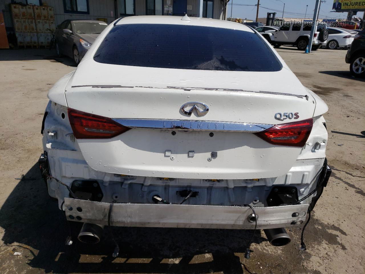 2019 Infiniti Q50 Red Sport 400 White vin: JN1FV7AP8KM760336