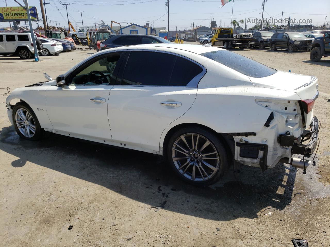 2019 Infiniti Q50 Red Sport 400 White vin: JN1FV7AP8KM760336