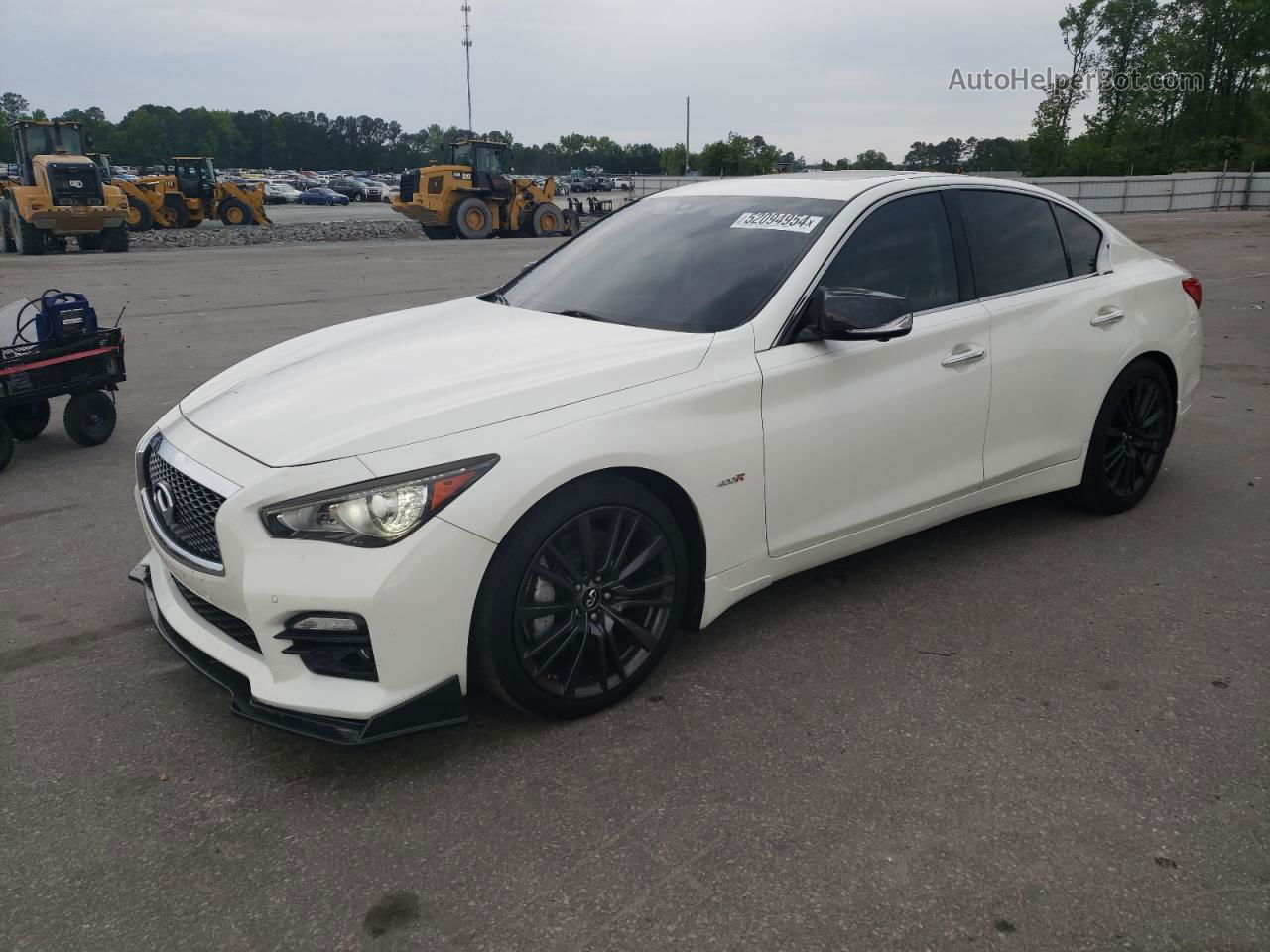 2016 Infiniti Q50 Red Sport 400 White vin: JN1FV7AP9GM420166