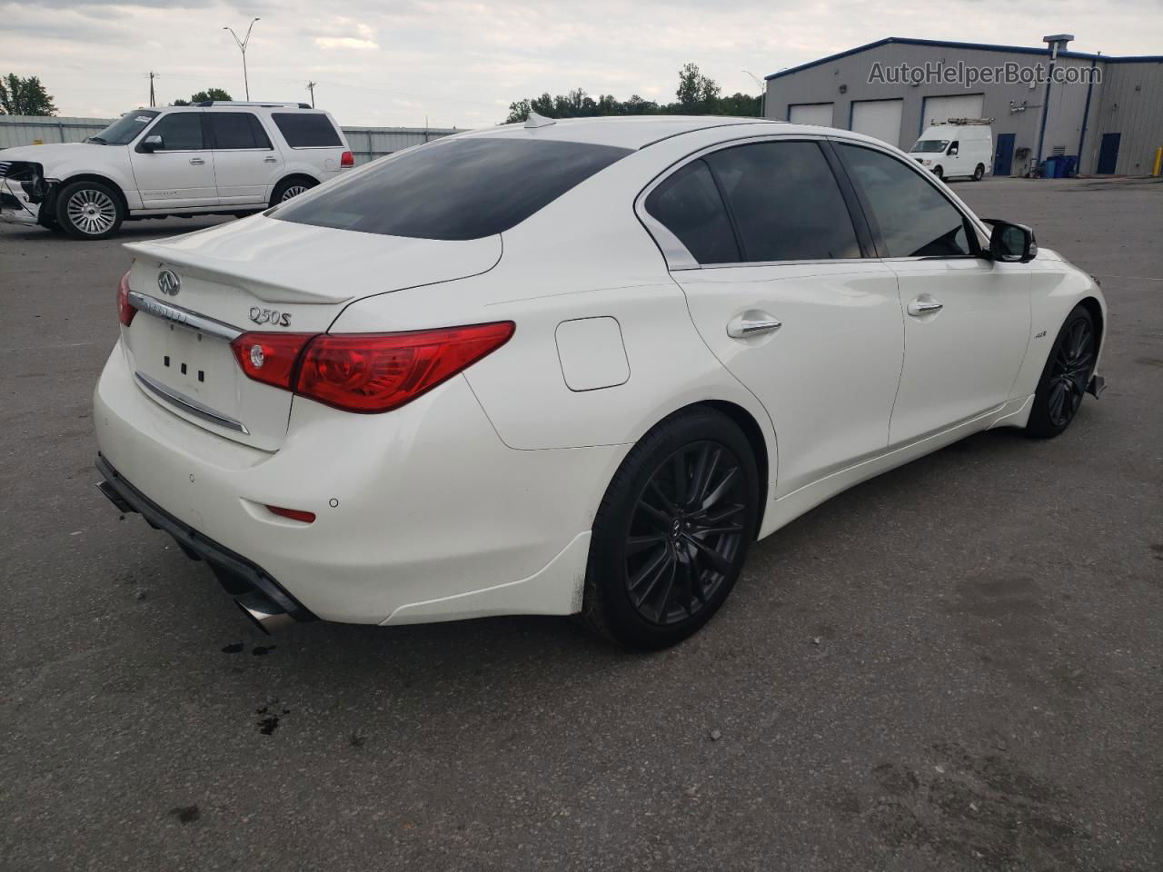 2016 Infiniti Q50 Red Sport 400 White vin: JN1FV7AP9GM420166