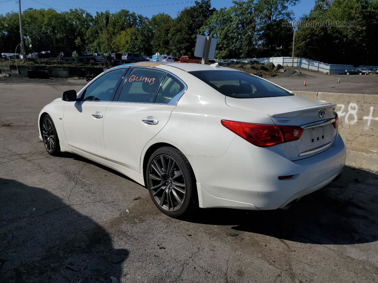 2016 Infiniti Q50 Red Sport 400 White vin: JN1FV7AP9GM421091