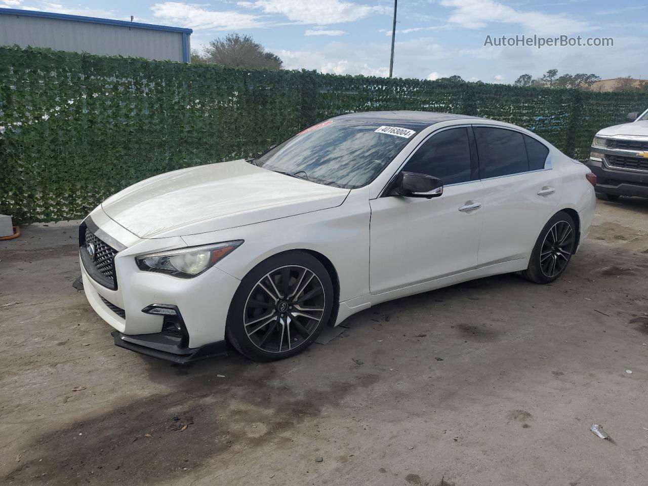 2018 Infiniti Q50 Red Sport 400 White vin: JN1FV7AP9JM460870