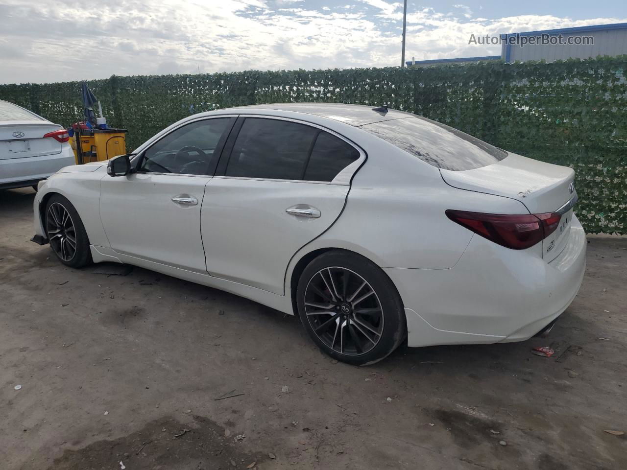 2018 Infiniti Q50 Red Sport 400 White vin: JN1FV7AP9JM460870