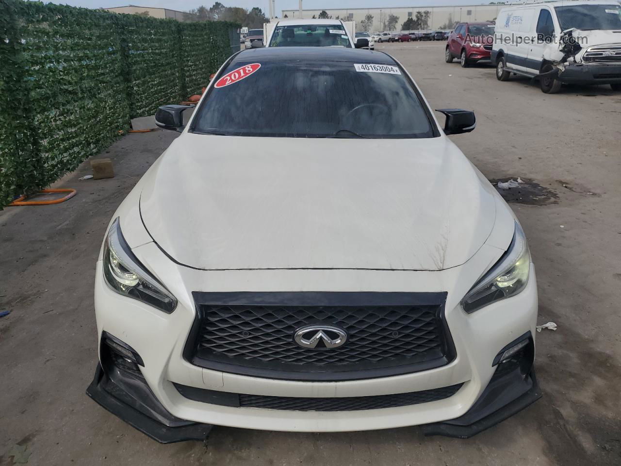 2018 Infiniti Q50 Red Sport 400 Белый vin: JN1FV7AP9JM460870