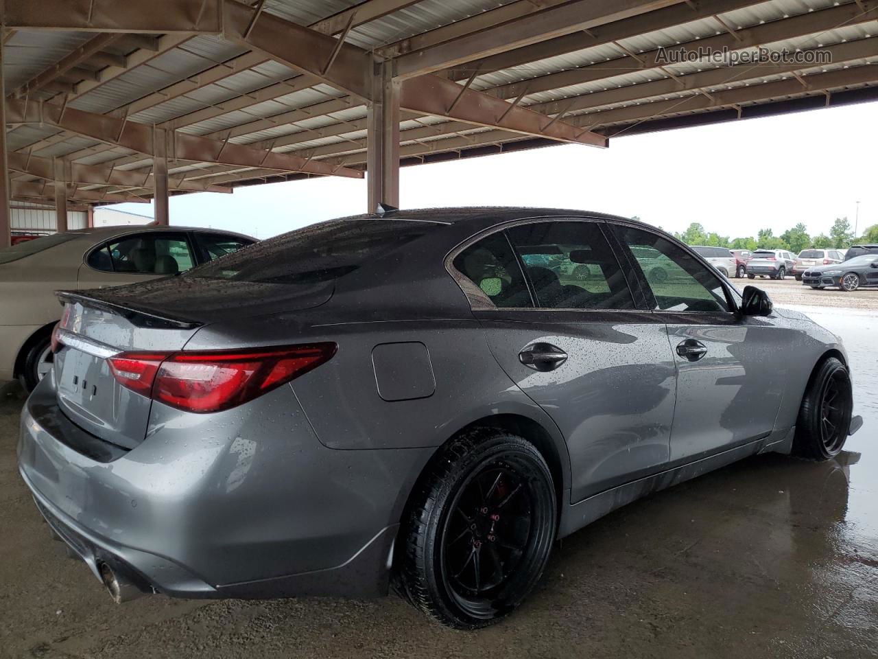 2018 Infiniti Q50 Red Sport 400 Gray vin: JN1FV7AP9JM460920