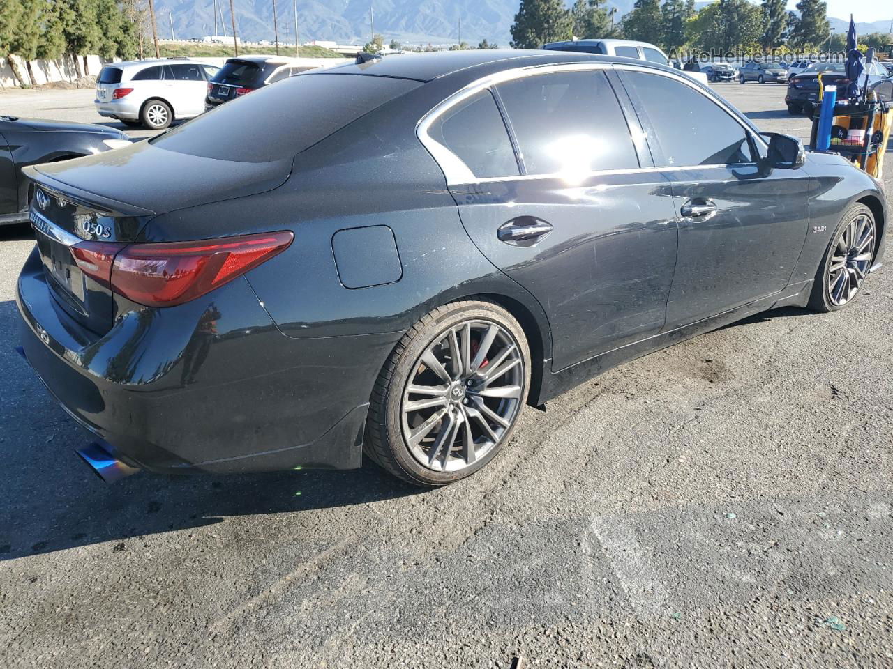 2019 Infiniti Q50 Red Sport 400 Black vin: JN1FV7AP9KM760345