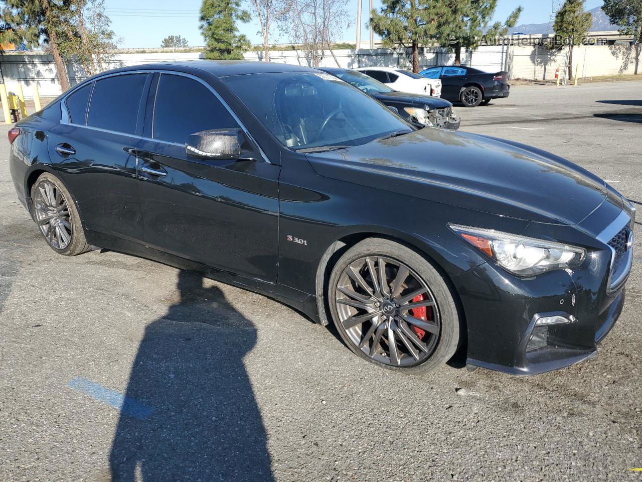 2019 Infiniti Q50 Red Sport 400 Black vin: JN1FV7AP9KM760345