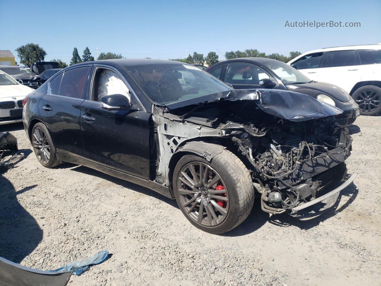 2019 Infiniti Q50 Red Sport 400 Black vin: JN1FV7AP9KM780076