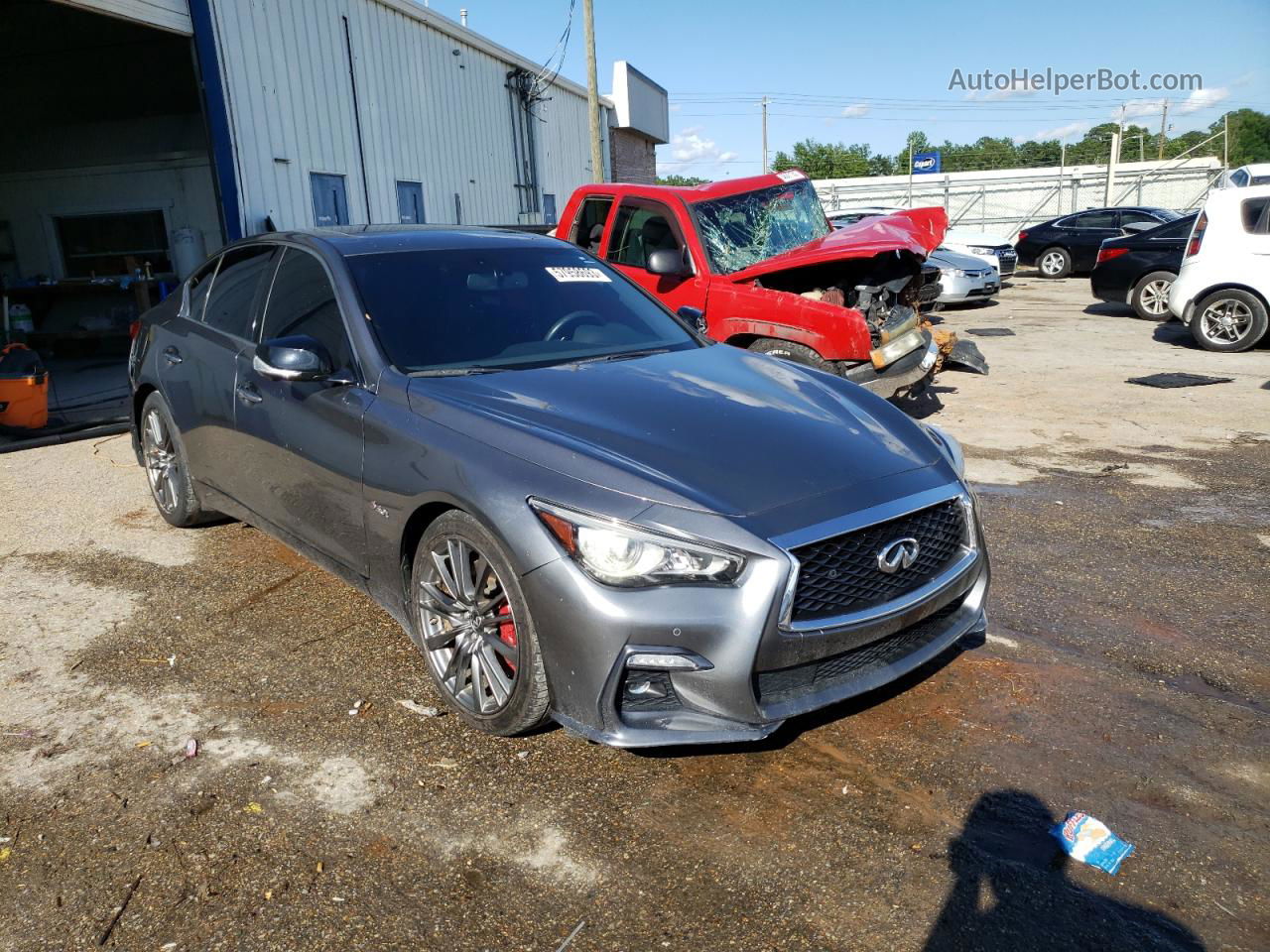 2019 Infiniti Q50 Red Sport 400 Угольный vin: JN1FV7AP9KM780210