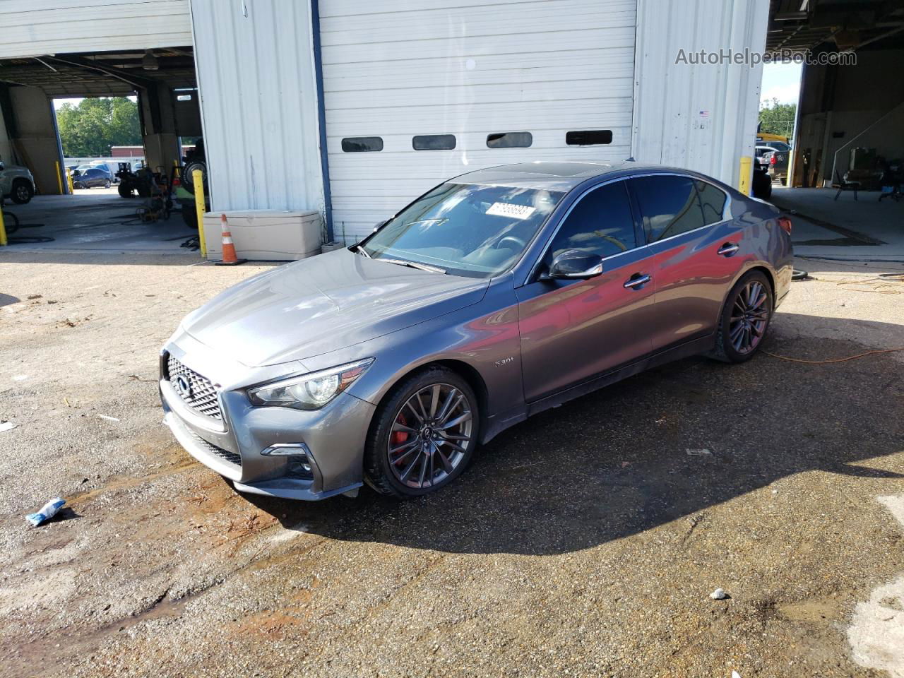 2019 Infiniti Q50 Red Sport 400 Charcoal vin: JN1FV7AP9KM780210