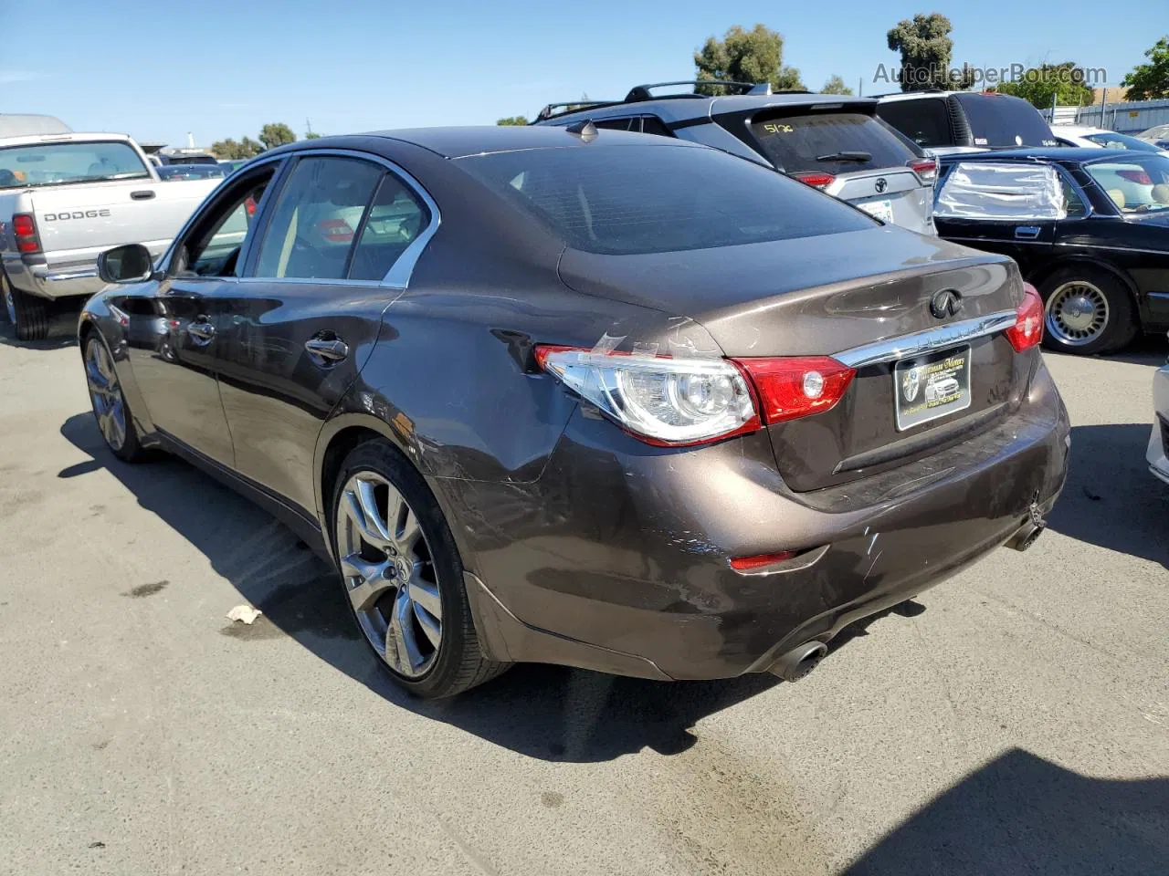 2016 Infiniti Q50 Red Sport 400 Brown vin: JN1FV7APXGM420807