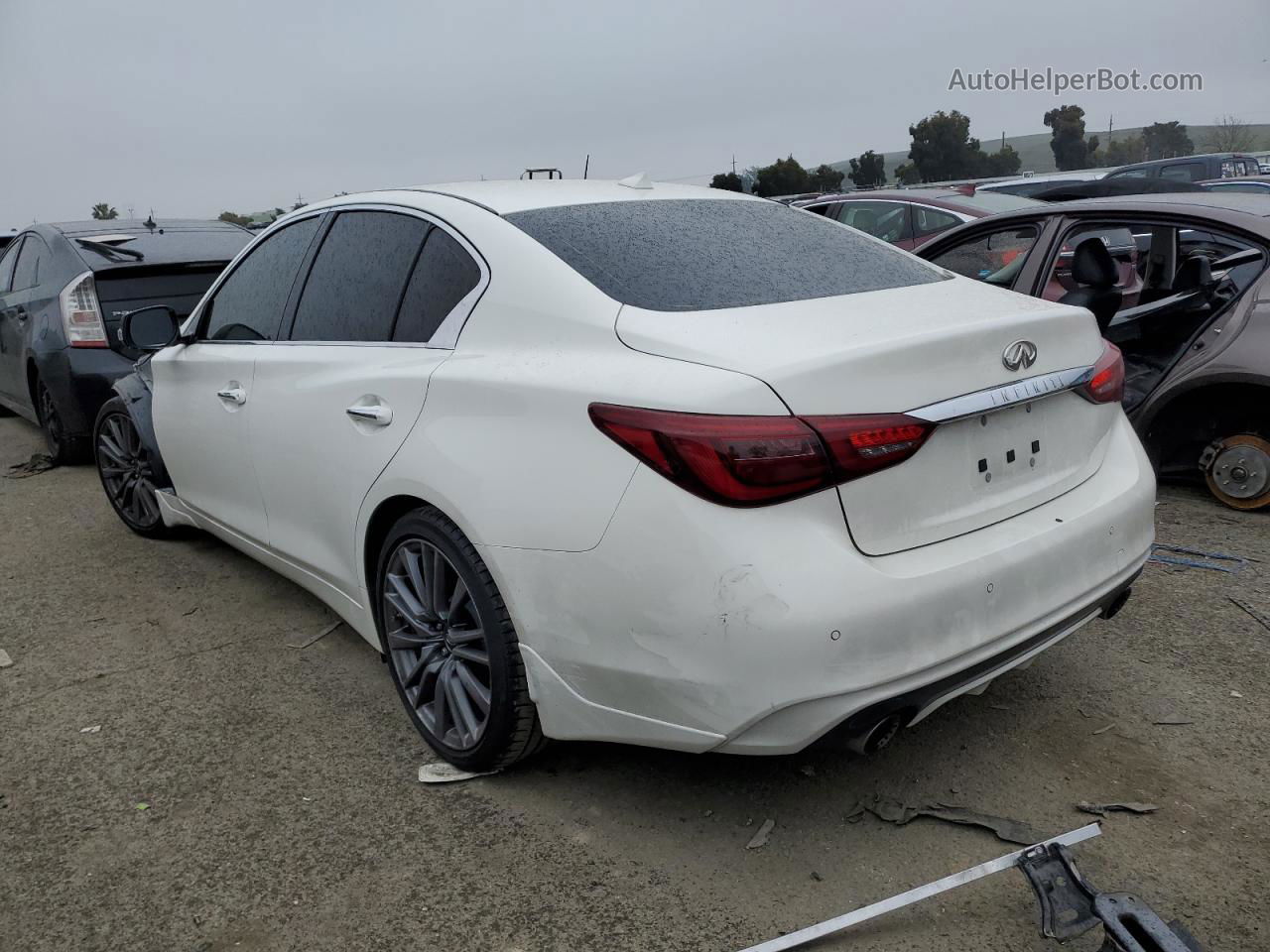 2018 Infiniti Q50 Red Sport 400 White vin: JN1FV7APXJM460229