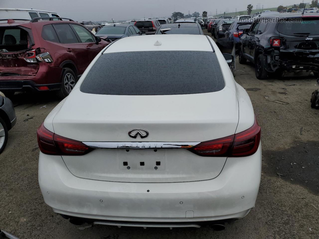 2018 Infiniti Q50 Red Sport 400 White vin: JN1FV7APXJM460229