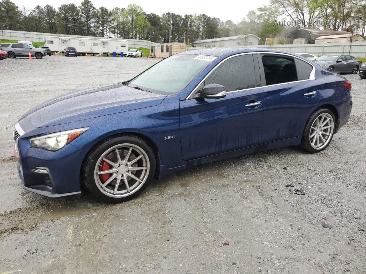 2018 Infiniti Q50 Red Sport 400 Blue vin: JN1FV7APXJM461199