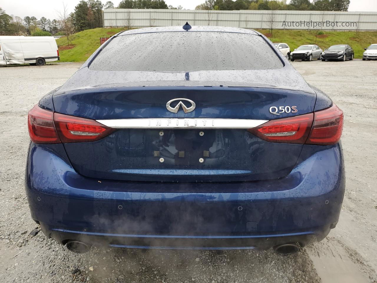 2018 Infiniti Q50 Red Sport 400 Blue vin: JN1FV7APXJM461199