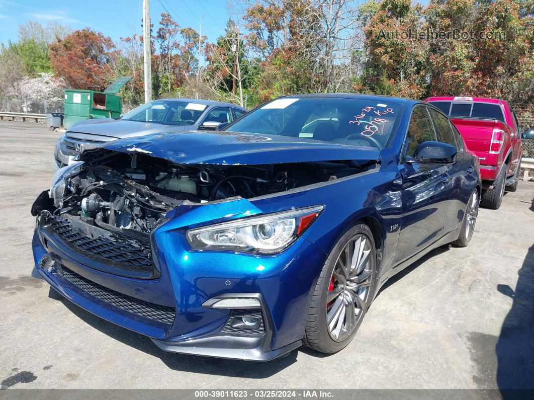 2019 Infiniti Q50 3.0t Red Sport 400 Blue vin: JN1FV7APXKM760578